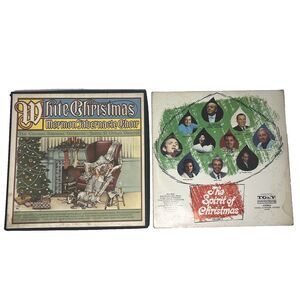 Vintage Christmas Album Set x2 Spirit of Christmas Mormon Tabernacle Choir LP